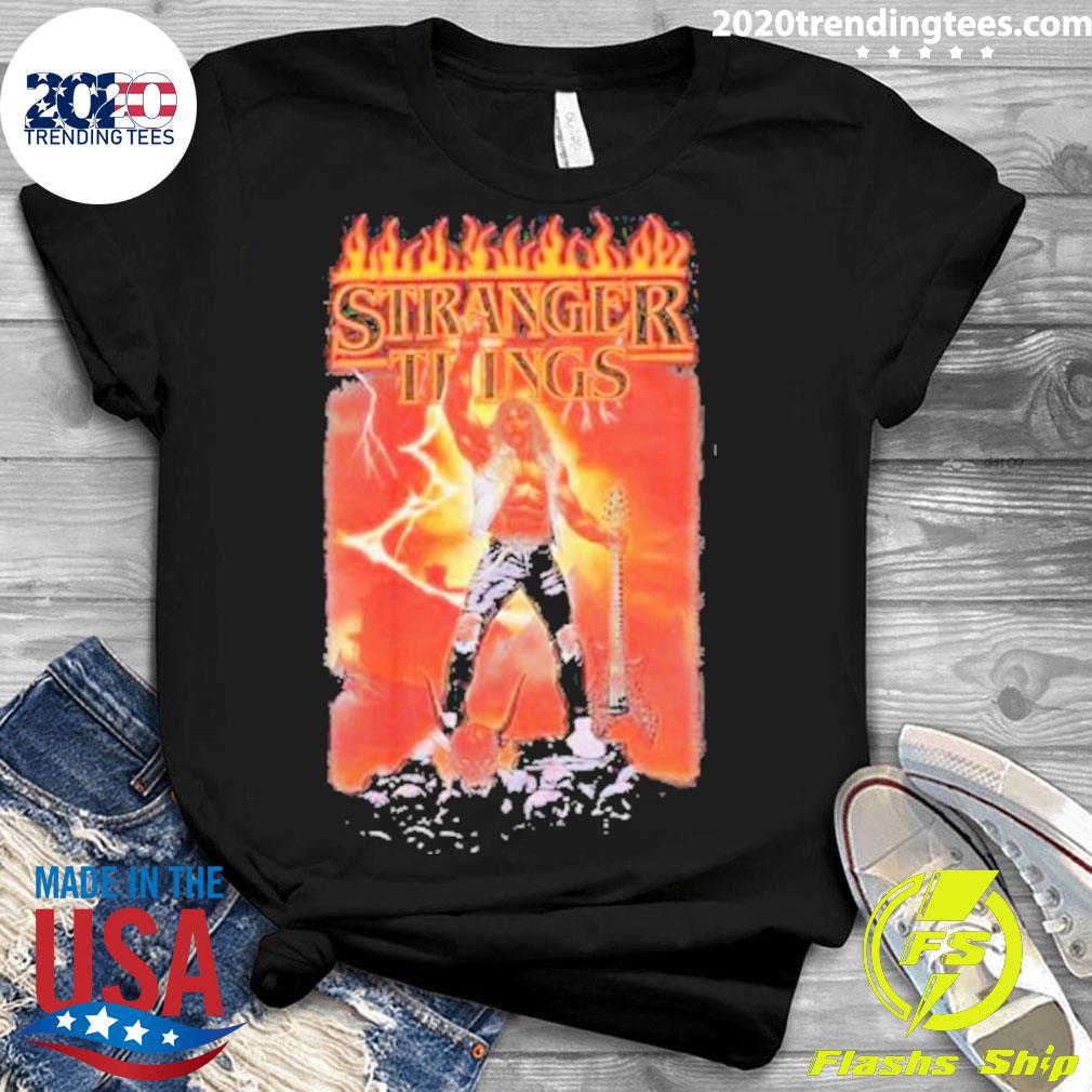Official boxlunch Merch Stranger Things Eddie Devil - Adult & Kids T-Shirts, Sweatshirts & Hoodies apparel design preview 3