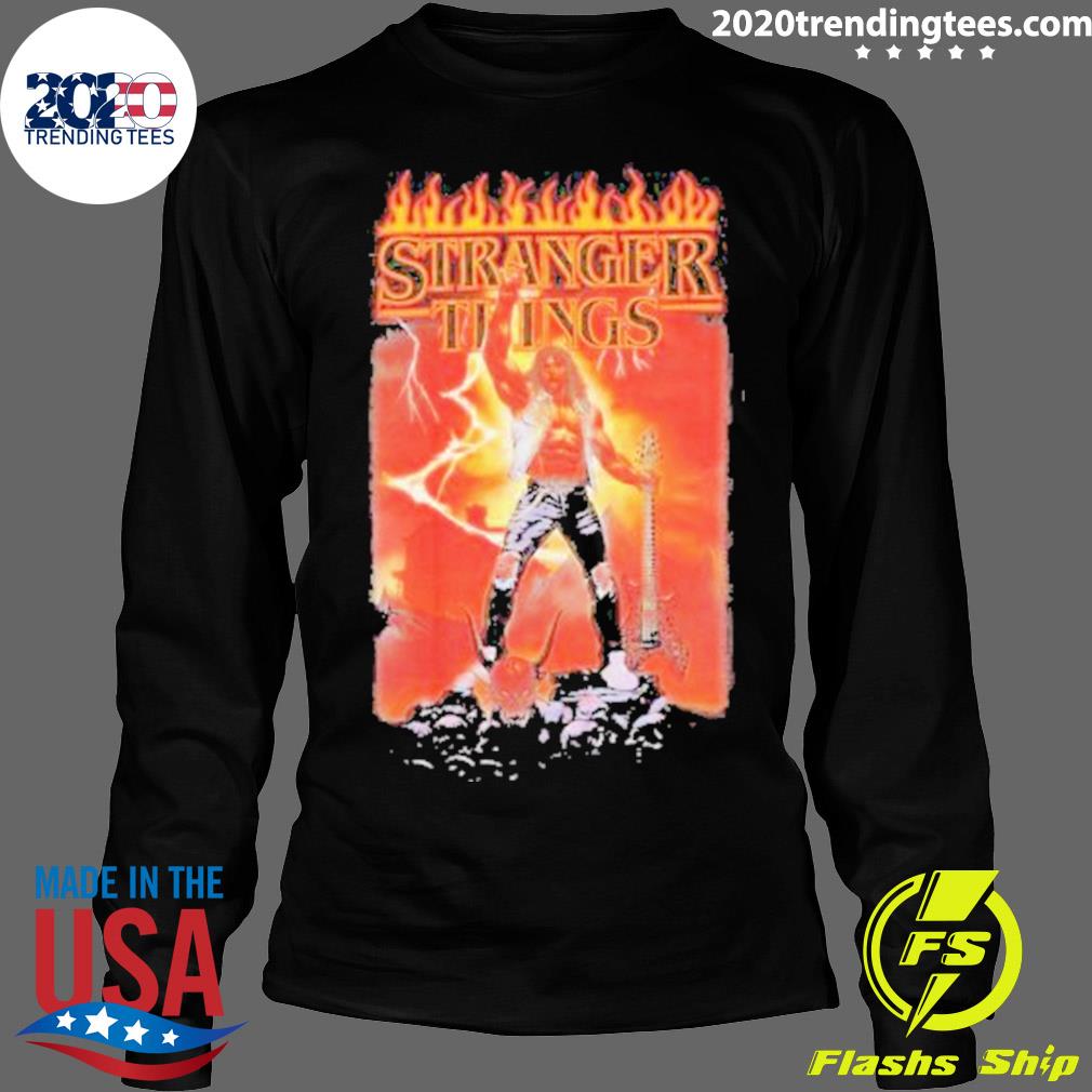 Official boxlunch Merch Stranger Things Eddie Devil - Adult & Kids T-Shirts, Sweatshirts & Hoodies apparel design preview 4