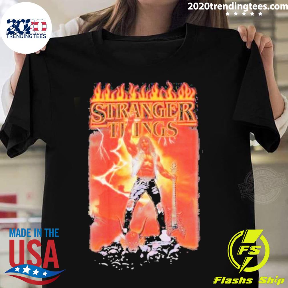 Official boxlunch Merch Stranger Things Eddie Devil - Adult & Kids T-Shirts, Sweatshirts & Hoodies apparel design preview 1