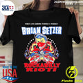 Official brian Setzer Announces Rockabilly Riot Tour - Adult & Kids T-Shirts, Sweatshirts & Hoodies apparel design preview 1