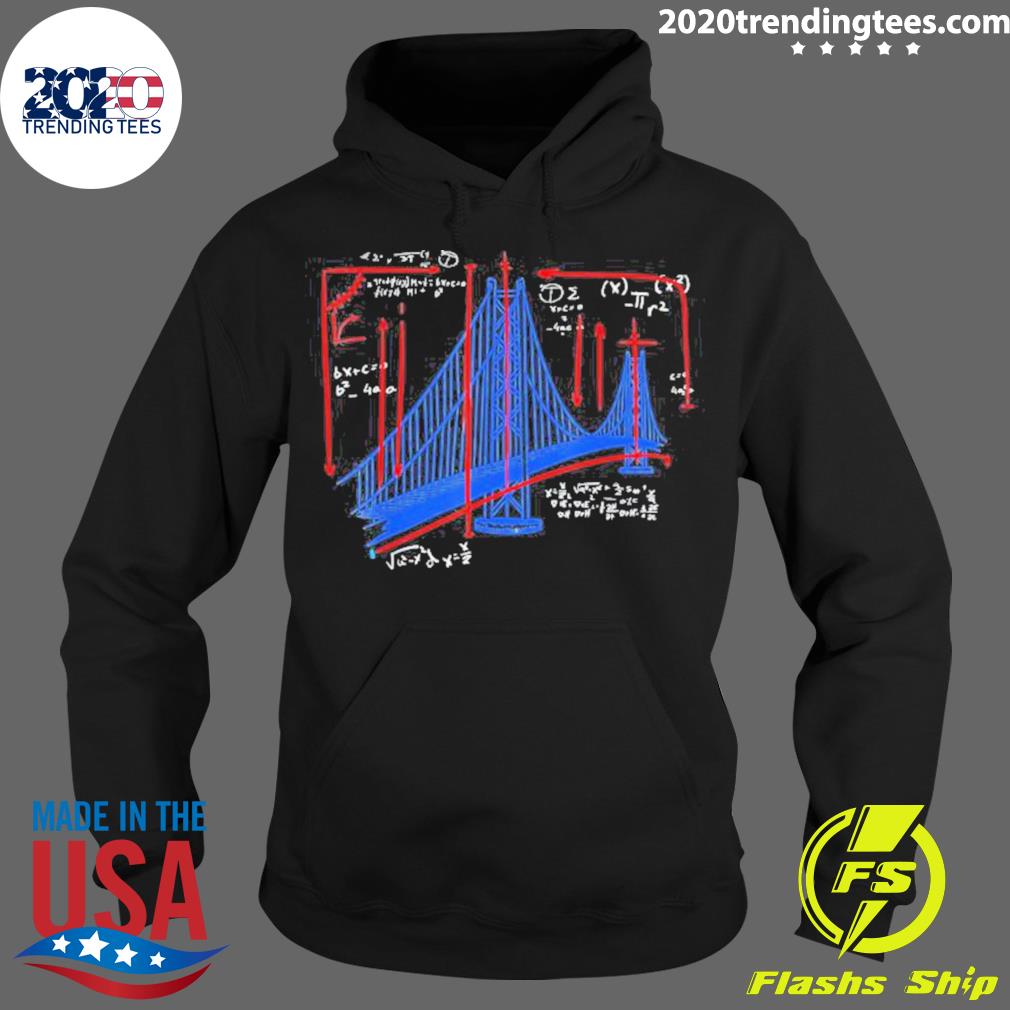 Official bridge Design Drawing San Francisco Golden - Adult & Kids T-Shirts, Sweatshirts & Hoodies apparel design preview 2
