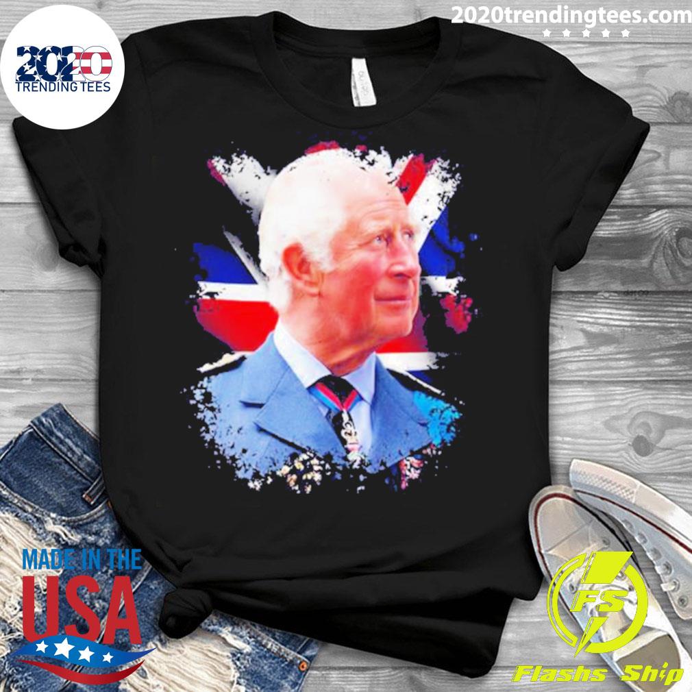 Official britain King Charles III England Flag - Adult & Kids T-Shirts, Sweatshirts & Hoodies apparel design preview 3