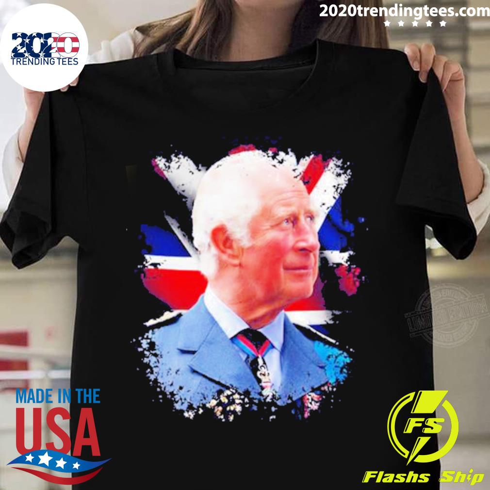 Official britain King Charles III England Flag - Adult & Kids T-Shirts, Sweatshirts & Hoodies apparel design preview 1