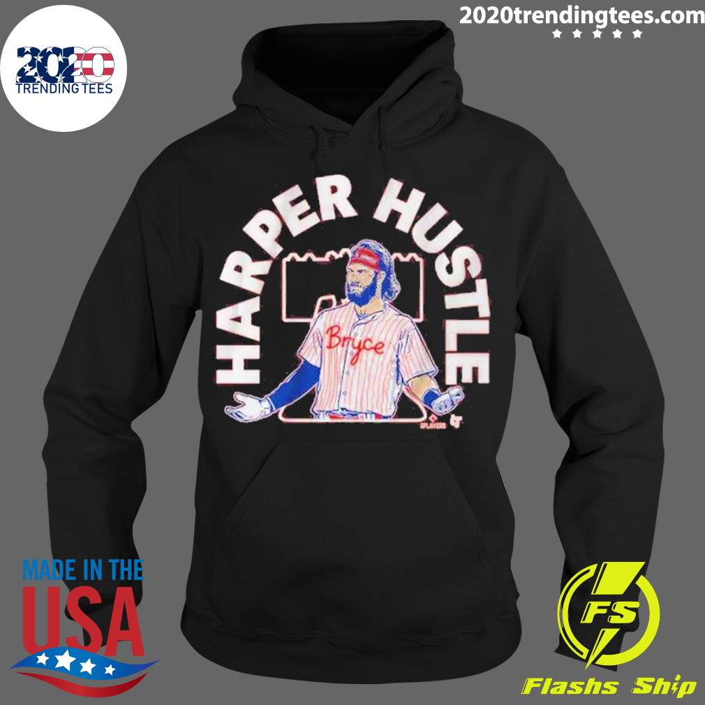 Official bryce Harper Hustle Philadelphia - Adult & Kids T-Shirts, Sweatshirts & Hoodies apparel design preview 2