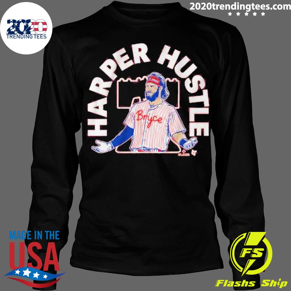 Official bryce Harper Hustle Philadelphia - Adult & Kids T-Shirts, Sweatshirts & Hoodies apparel design preview 4