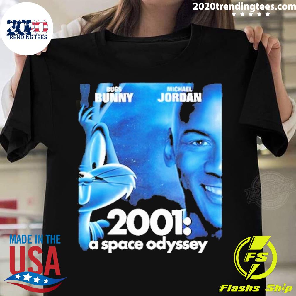 Official bugs Bunny Michael Jordan 2001 A Space - Adult & Kids T-Shirts, Sweatshirts & Hoodies apparel design preview 1