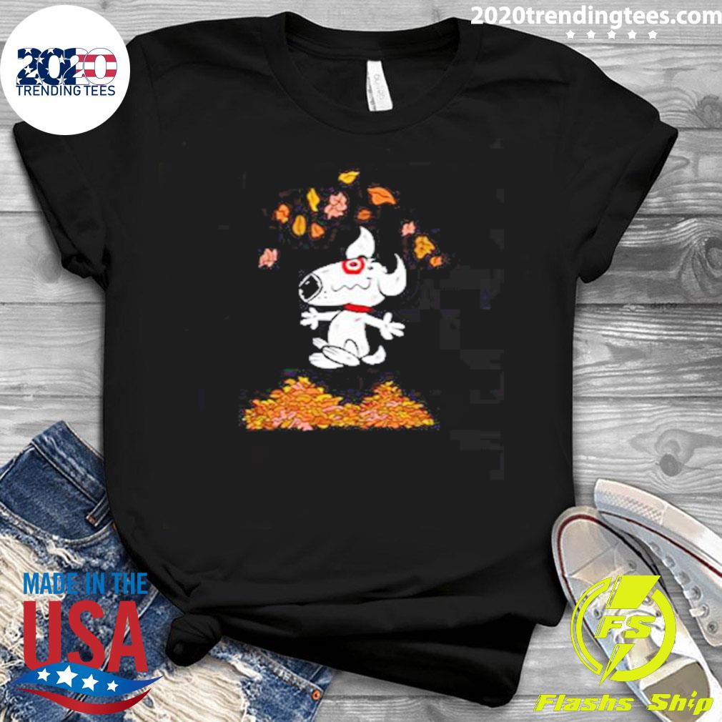 Official bullseye Playing With Leaves Halloween - Adult & Kids T-Shirts, Sweatshirts & Hoodies apparel design preview 3
