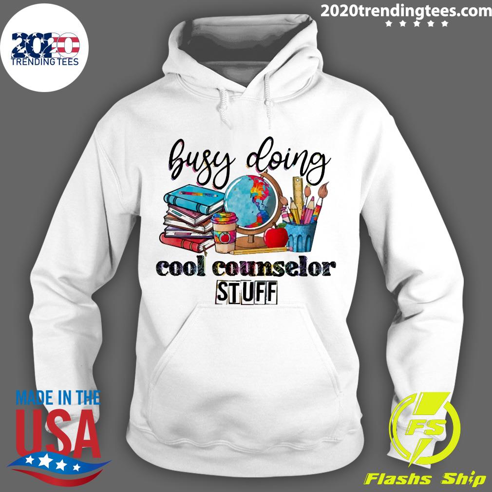 Official Busy Doing Cool Counselor Stuff - Adult & Kids T-Shirts, Sweatshirts & Hoodies apparel design preview 2