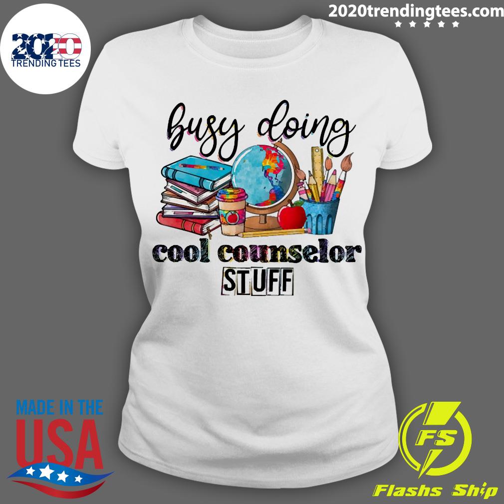 Official Busy Doing Cool Counselor Stuff - Adult & Kids T-Shirts, Sweatshirts & Hoodies apparel design preview 3
