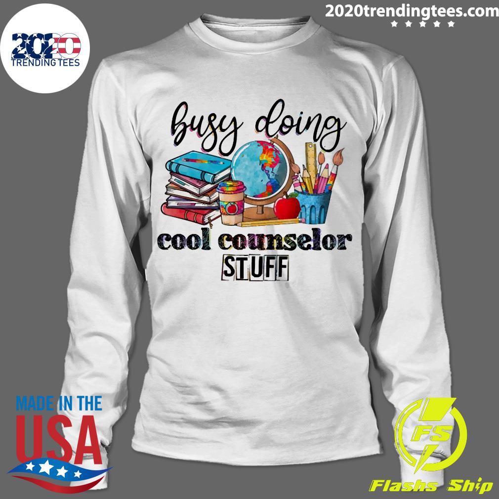 Official Busy Doing Cool Counselor Stuff - Adult & Kids T-Shirts, Sweatshirts & Hoodies apparel design preview 4