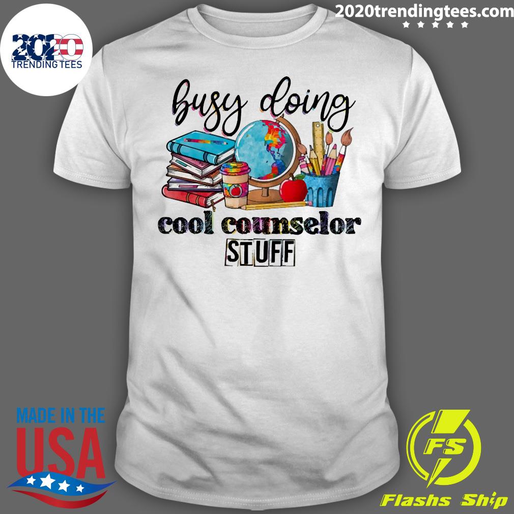 Official Busy Doing Cool Counselor Stuff - Adult & Kids T-Shirts, Sweatshirts & Hoodies apparel design preview 1