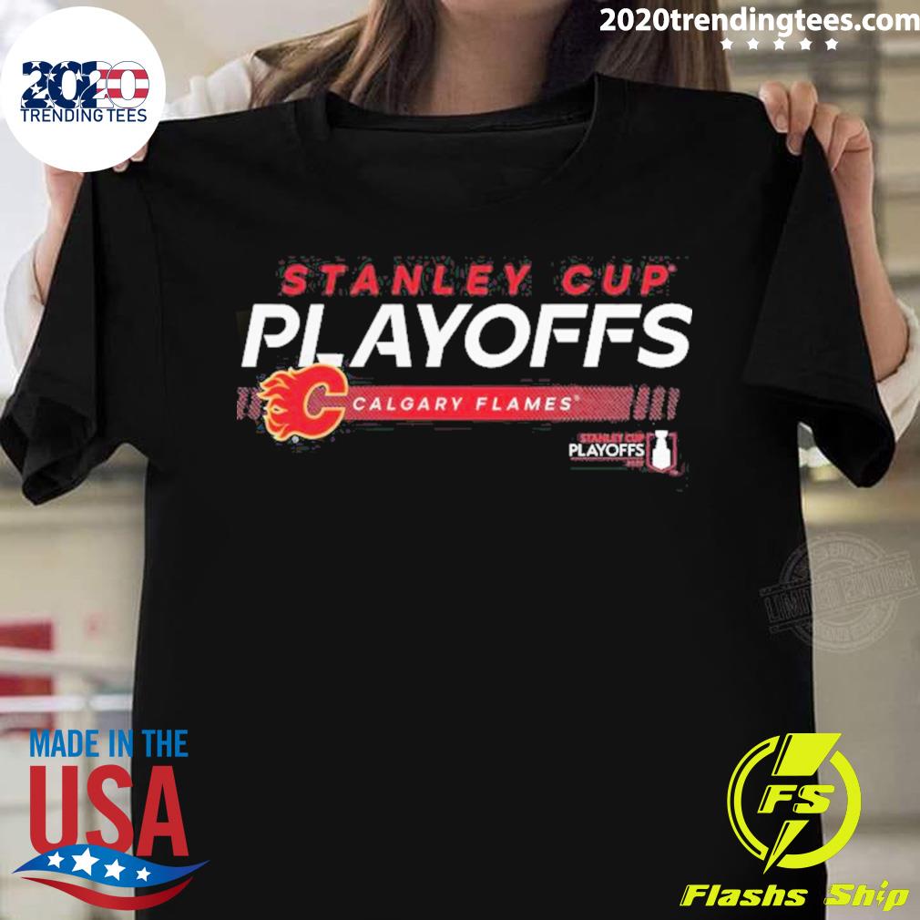 Official calgary Flames 2022 Stanley Cup Playoffs - Adult & Kids T-Shirts, Sweatshirts & Hoodies apparel design preview 1
