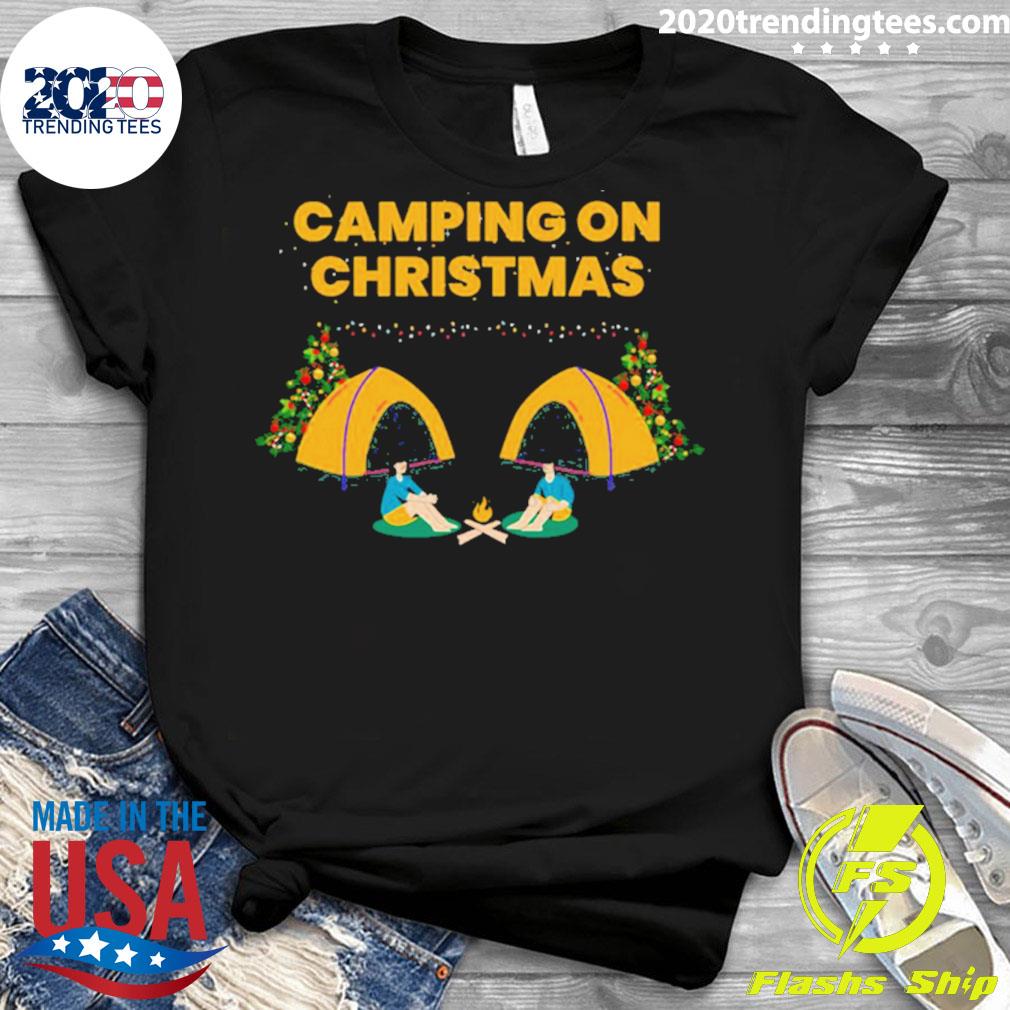Official camping On Christmas - Adult & Kids T-Shirts, Sweatshirts & Hoodies apparel design preview 3