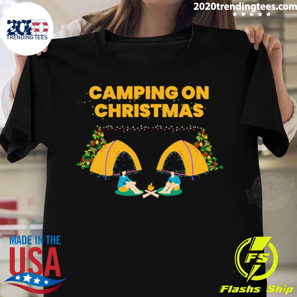 Official camping On Christmas - Adult & Kids T-Shirts, Sweatshirts & Hoodies apparel design preview 1