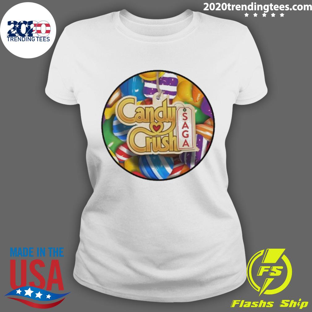 Official candy Crush Logo - Adult & Kids T-Shirts, Sweatshirts & Hoodies apparel design preview 3