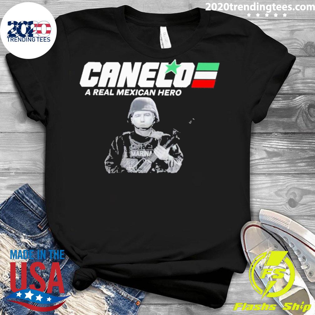 Official caneld A Real Mexican Hero Marina - Adult & Kids T-Shirts, Sweatshirts & Hoodies apparel design preview 3