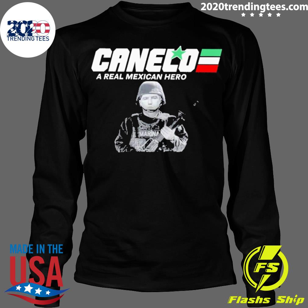 Official caneld A Real Mexican Hero Marina - Adult & Kids T-Shirts, Sweatshirts & Hoodies apparel design preview 4