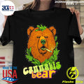 Official cannabis Bear Brown Smoking - Adult & Kids T-Shirts, Sweatshirts & Hoodies apparel design preview 1