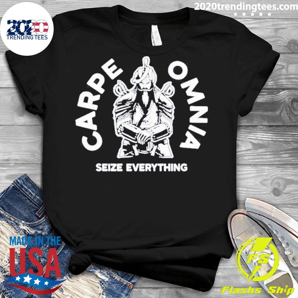Official carpe Omnia Seize Everything - Adult & Kids T-Shirts, Sweatshirts & Hoodies apparel design preview 3