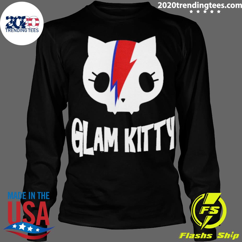 Official cat Glam Rock And Roll - Adult & Kids T-Shirts, Sweatshirts & Hoodies apparel design preview 4