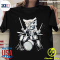 Official cat Kitty Drums - Adult & Kids T-Shirts, Sweatshirts & Hoodies apparel design preview 1