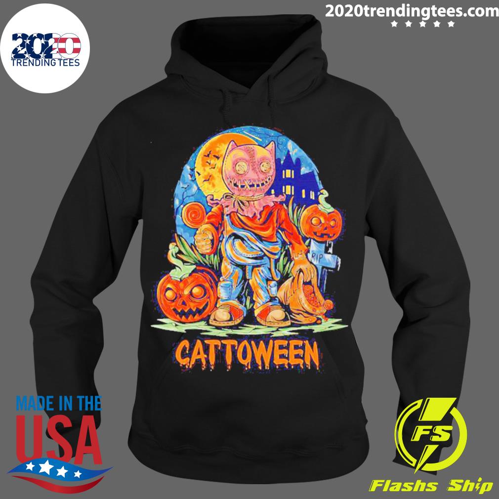 Official cat lovely cattoween Halloween - Adult & Kids T-Shirts, Sweatshirts & Hoodies apparel design preview 2
