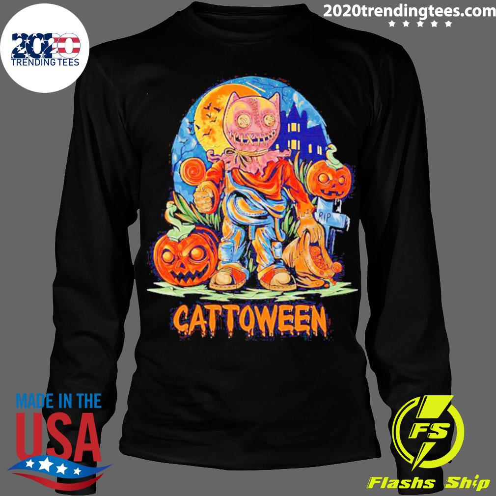 Official cat lovely cattoween Halloween - Adult & Kids T-Shirts, Sweatshirts & Hoodies apparel design preview 4