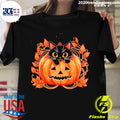 Official cat Pumpkin Paws Halloween - Adult & Kids T-Shirts, Sweatshirts & Hoodies apparel design preview 1