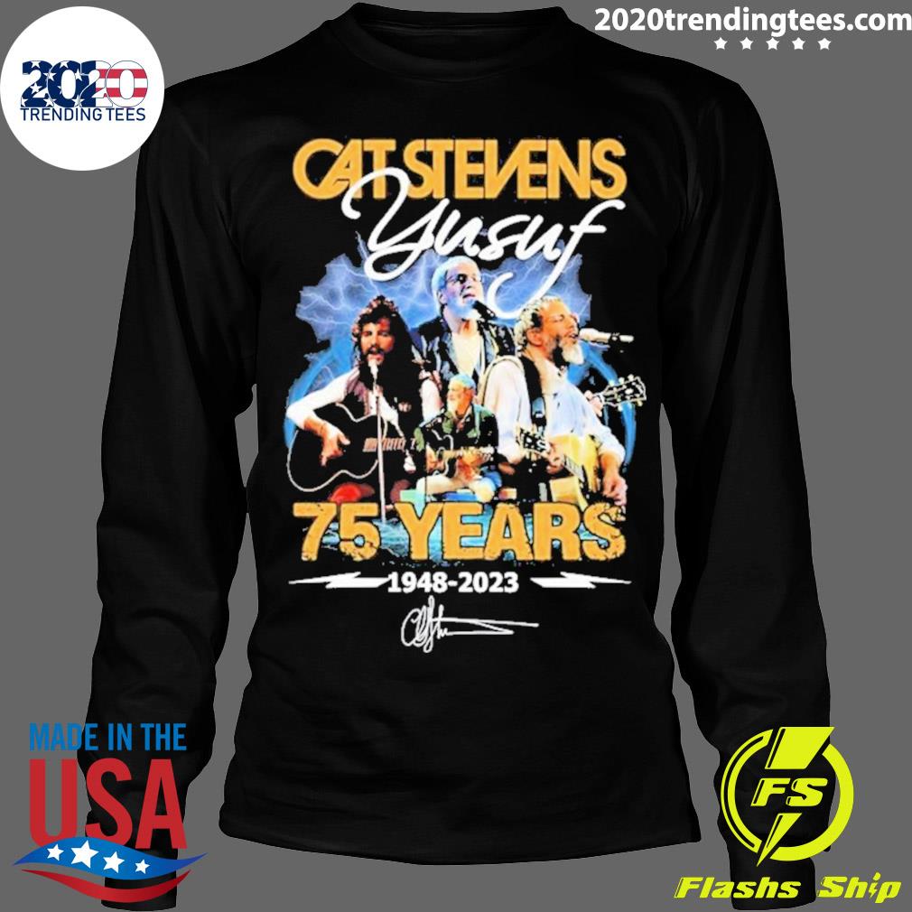 Official cat Stevens Yusuf 75 Years 1948-2023 - Adult & Kids T-Shirts, Sweatshirts & Hoodies apparel design preview 4
