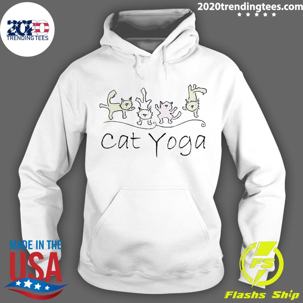 Official cat Yoga - Adult & Kids T-Shirts, Sweatshirts & Hoodies apparel design preview 2