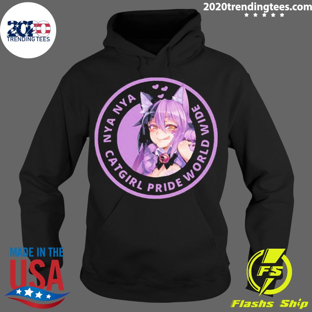Official catgirl Pride World Wide - Adult & Kids T-Shirts, Sweatshirts & Hoodies apparel design preview 2