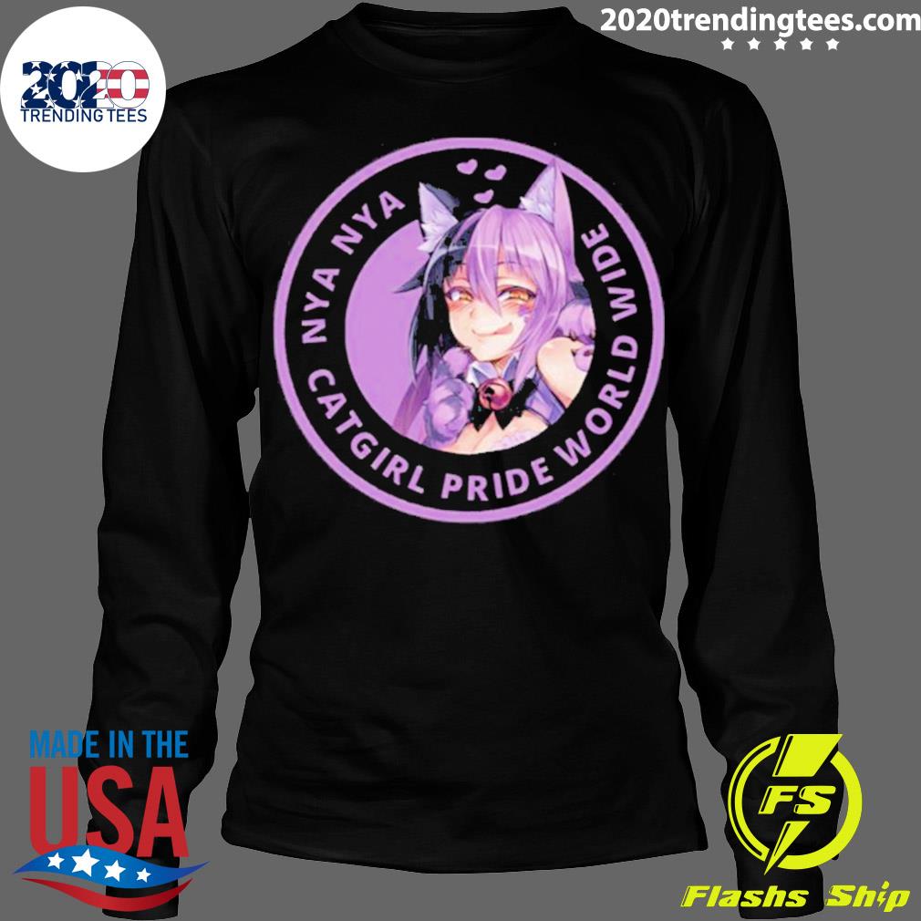 Official catgirl Pride World Wide - Adult & Kids T-Shirts, Sweatshirts & Hoodies apparel design preview 4