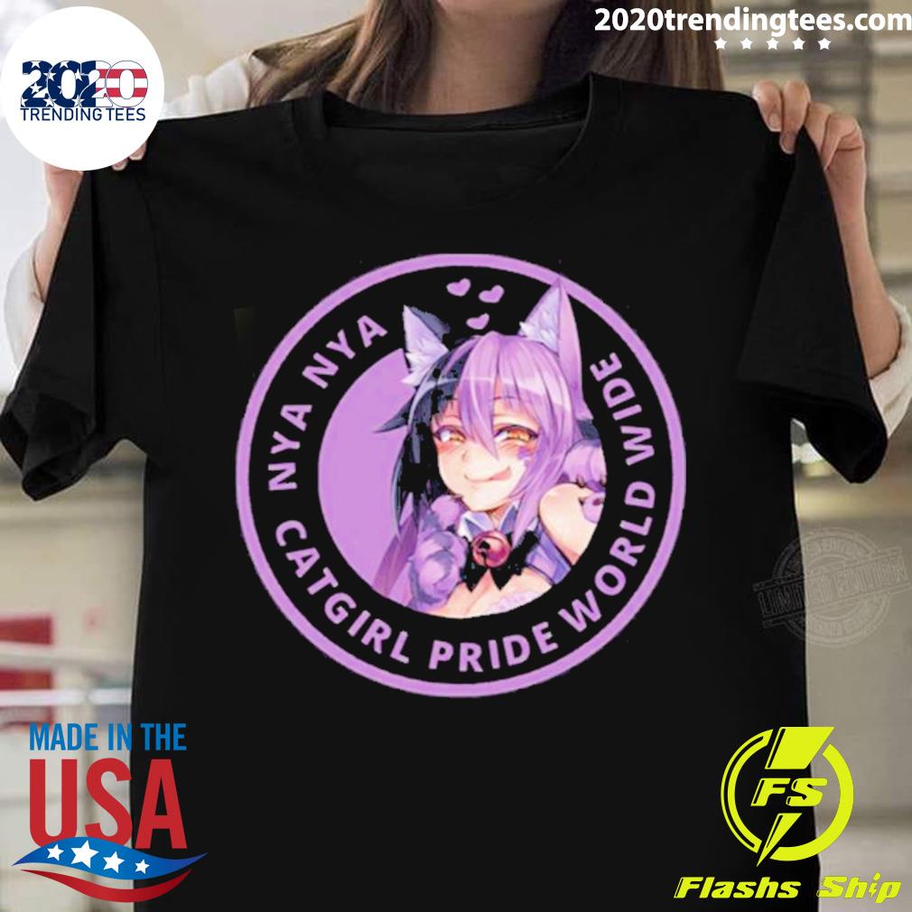 Official catgirl Pride World Wide - Adult & Kids T-Shirts, Sweatshirts & Hoodies apparel design preview 1