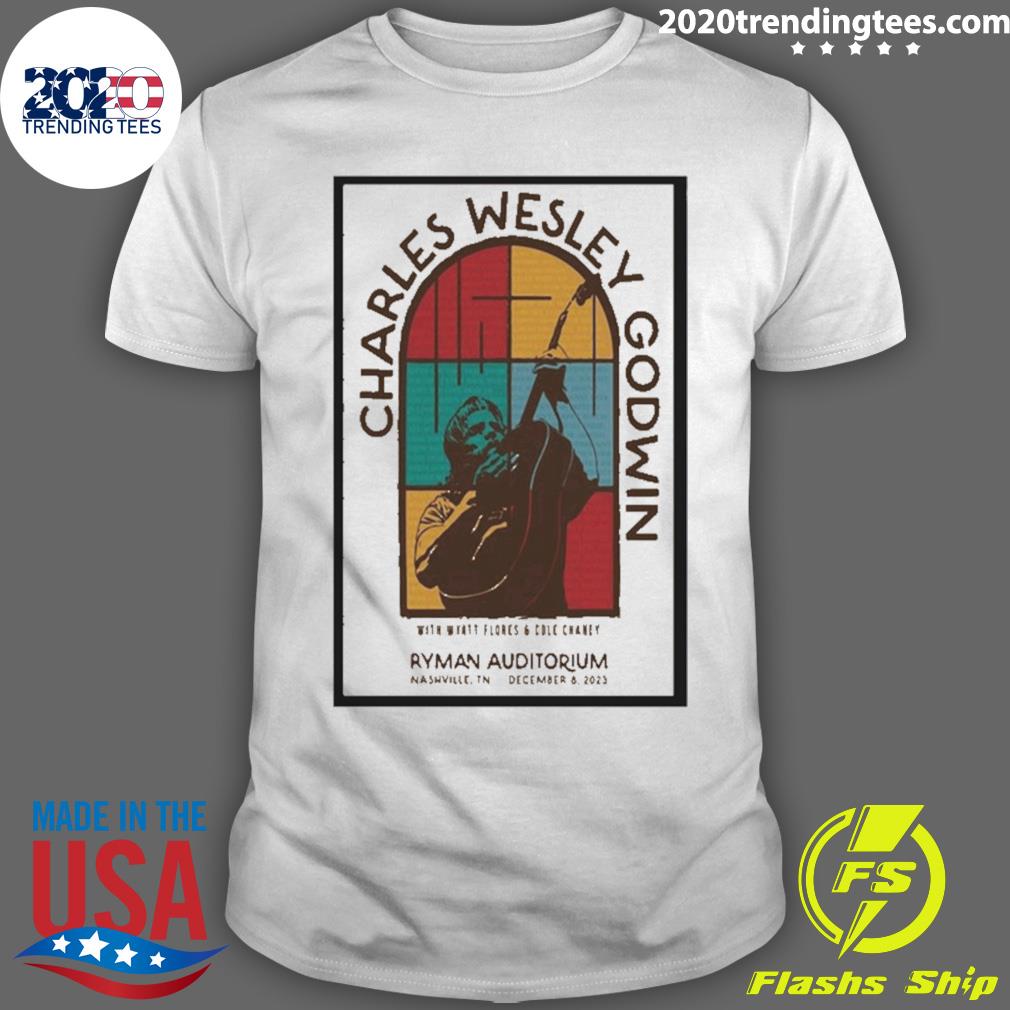 Official charles Wesley Godwin Poster December 8 2023 - Adult & Kids T-Shirts, Sweatshirts & Hoodies apparel design preview 1