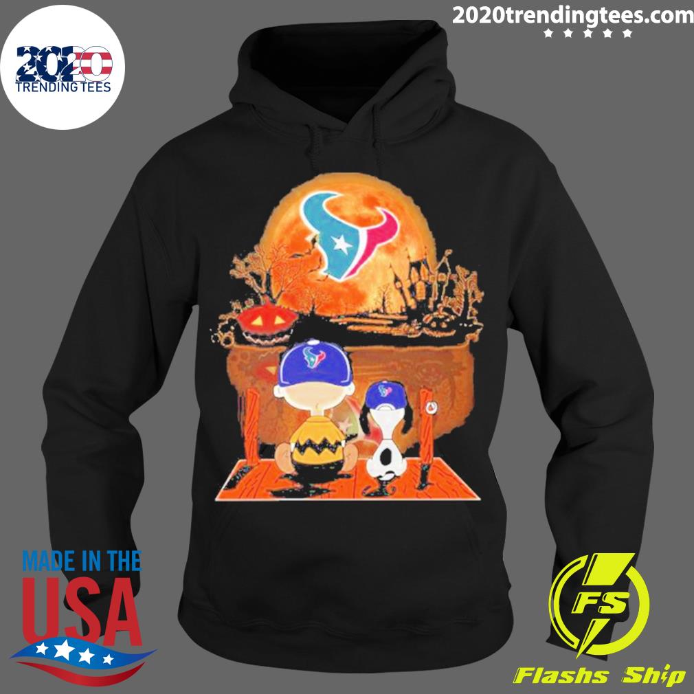 Official Charlie Brown And Snoopy Watching Houston - Adult & Kids T-Shirts, Sweatshirts & Hoodies apparel design preview 2