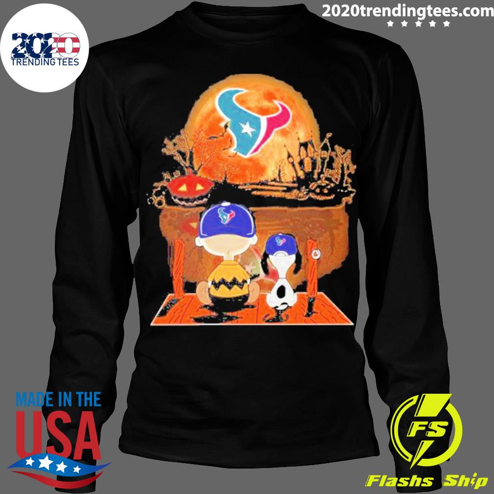 Official Charlie Brown And Snoopy Watching Houston - Adult & Kids T-Shirts, Sweatshirts & Hoodies apparel design preview 4