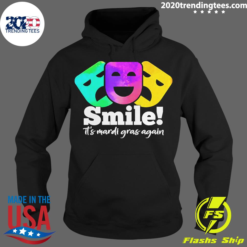 Official Cheerfully Smiling For Amusing Mardi Gras - Adult & Kids T-Shirts, Sweatshirts & Hoodies apparel design preview 2