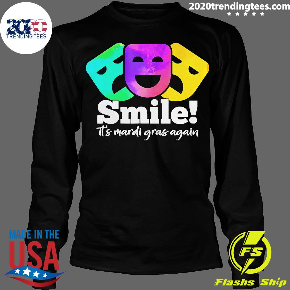 Official Cheerfully Smiling For Amusing Mardi Gras - Adult & Kids T-Shirts, Sweatshirts & Hoodies apparel design preview 4