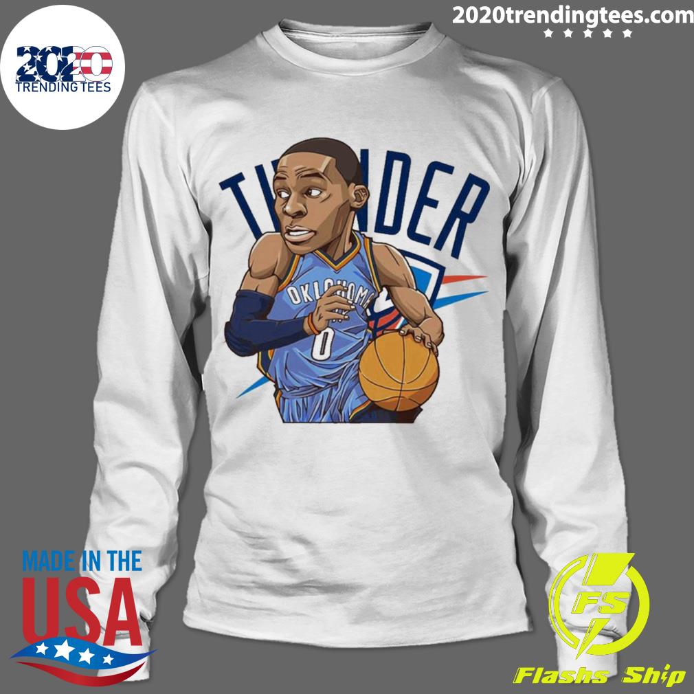 Official chibi Russell Westbrook 0 - Adult & Kids T-Shirts, Sweatshirts & Hoodies apparel design preview 4
