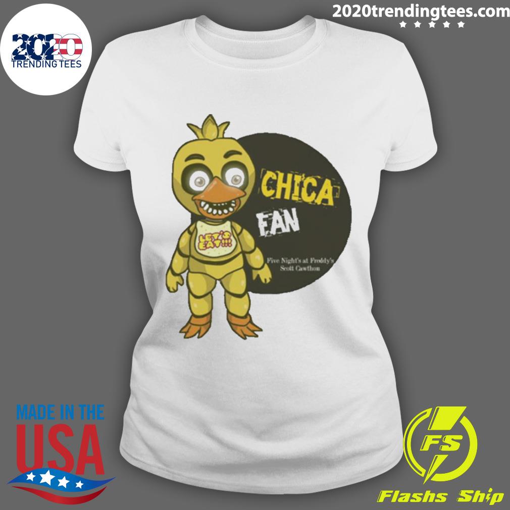 Official chica Five Nights At Freddy's Character - Adult & Kids T-Shirts, Sweatshirts & Hoodies apparel design preview 3