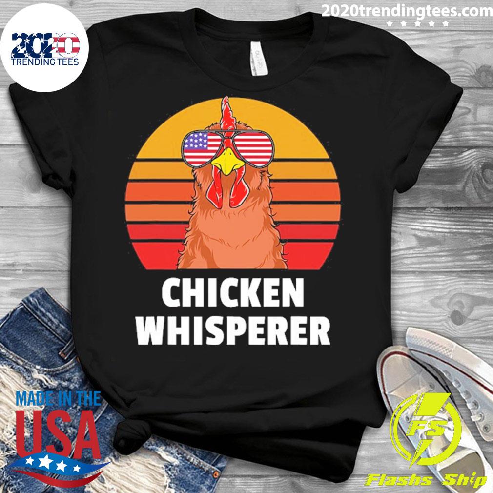 Official chicken Whisperer Backyard Farmer Vintage - Adult & Kids T-Shirts, Sweatshirts & Hoodies apparel design preview 3