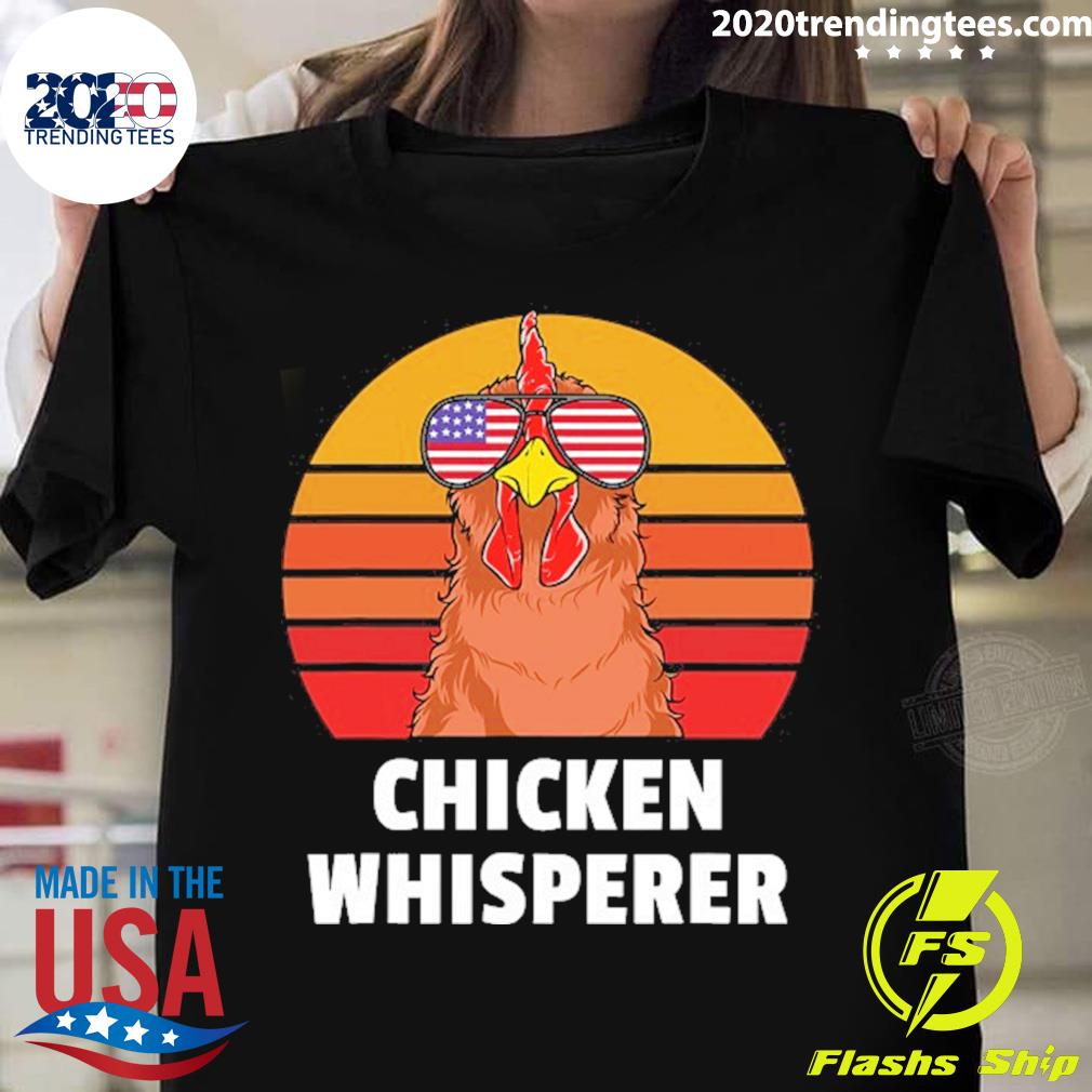 Official chicken Whisperer Backyard Farmer Vintage - Adult & Kids T-Shirts, Sweatshirts & Hoodies apparel design preview 1