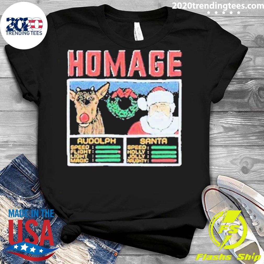 Official christmas Jam Rudolph And Santa 2022 - Adult & Kids T-Shirts, Sweatshirts & Hoodies apparel design preview 3
