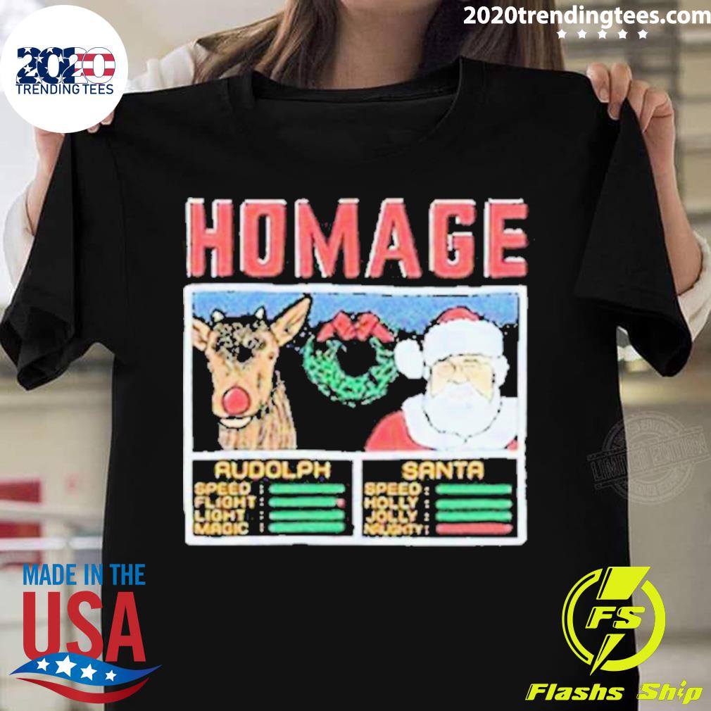 Official christmas Jam Rudolph And Santa 2022 - Adult & Kids T-Shirts, Sweatshirts & Hoodies apparel design preview 1