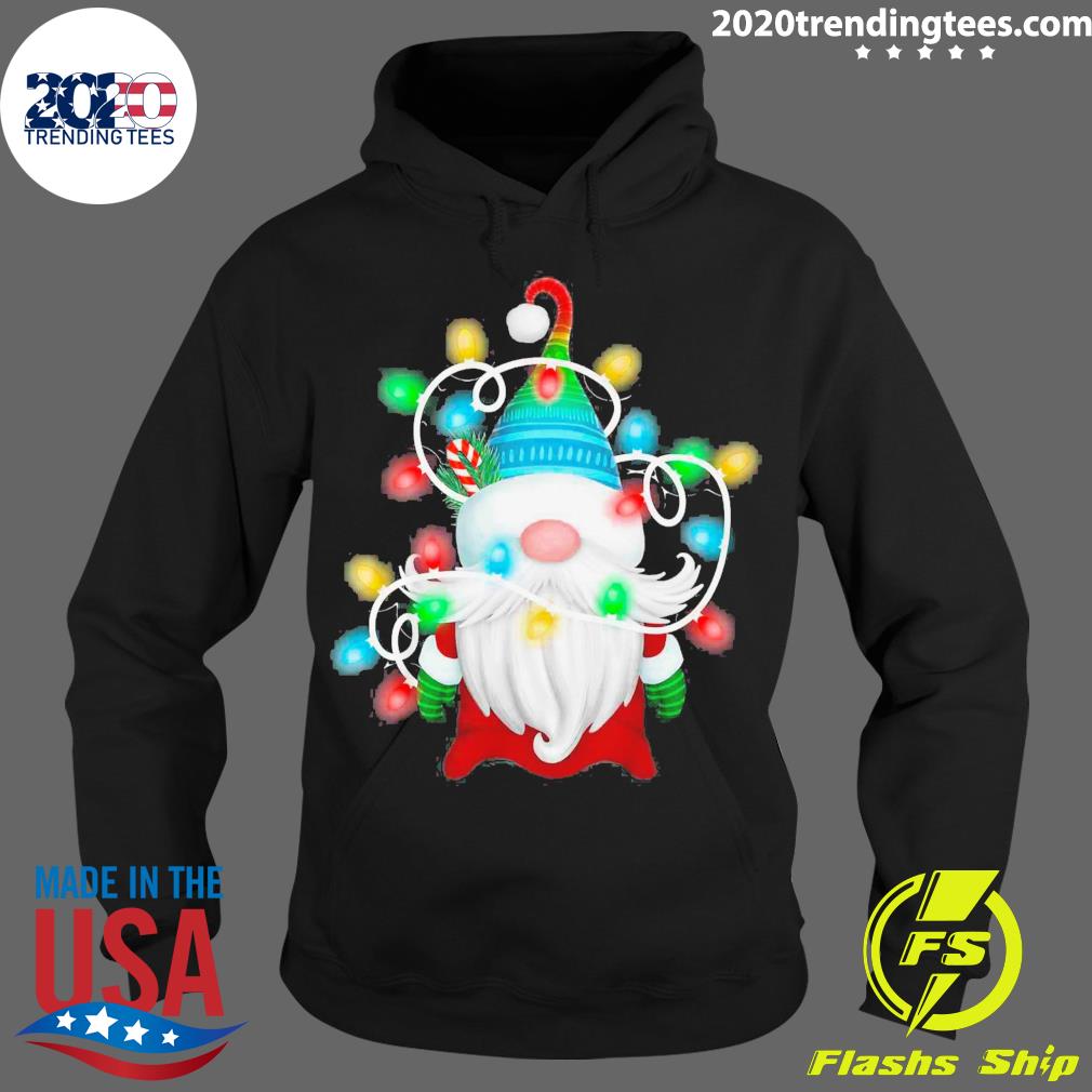 Official christmas Lights Gnome Xmas - Adult & Kids T-Shirts, Sweatshirts & Hoodies apparel design preview 2