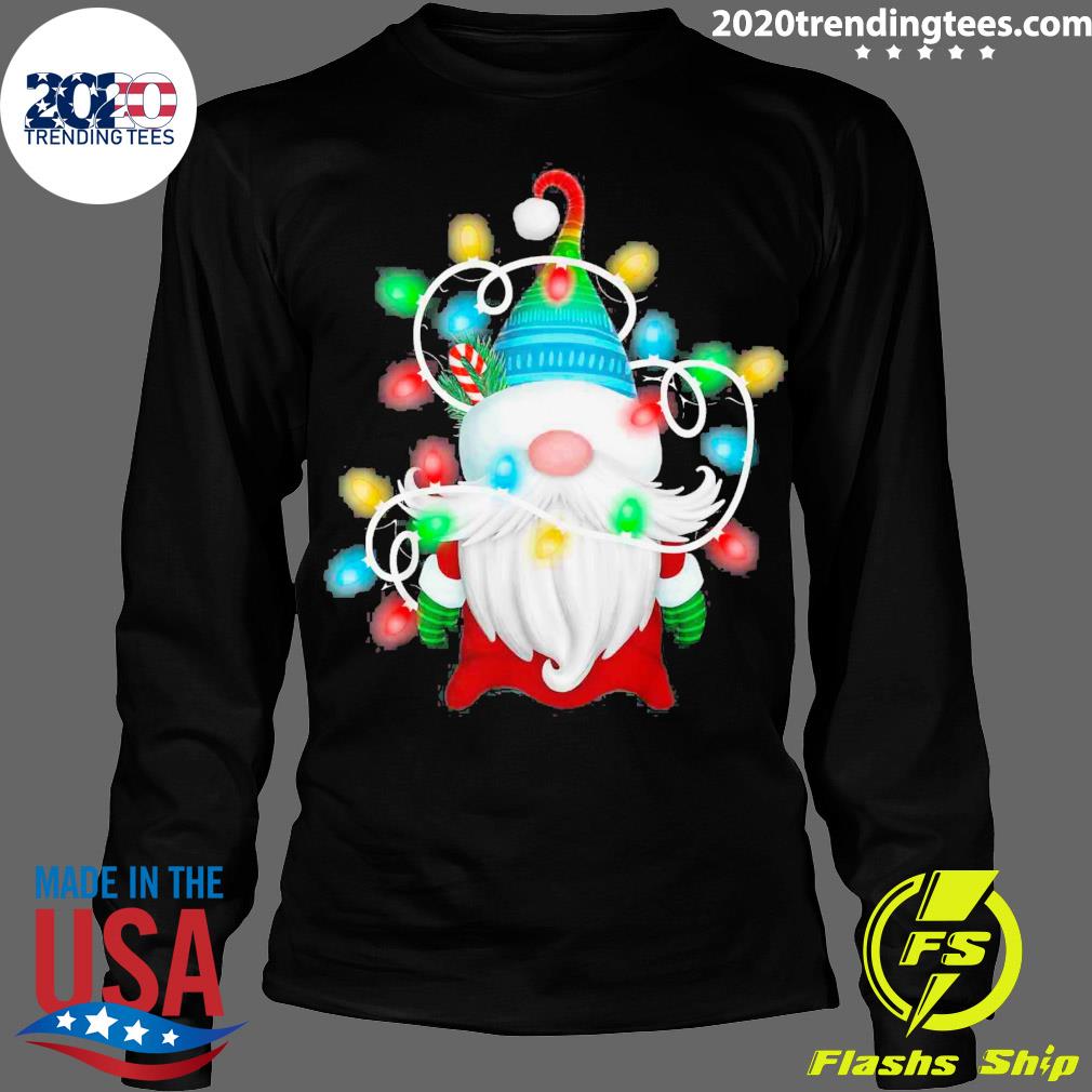 Official christmas Lights Gnome Xmas - Adult & Kids T-Shirts, Sweatshirts & Hoodies apparel design preview 4