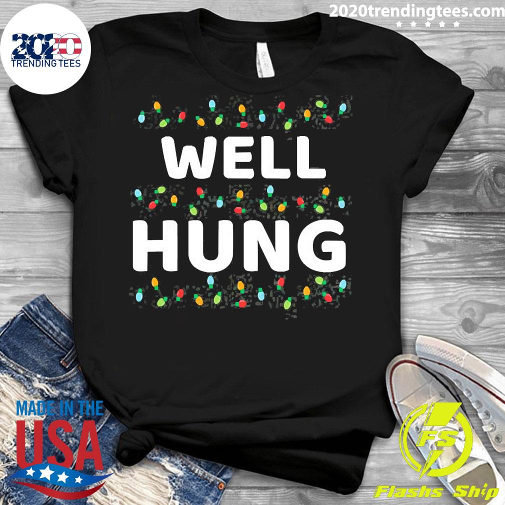 Official christmas Well Hung Xmas Lights - Adult & Kids T-Shirts, Sweatshirts & Hoodies apparel design preview 3