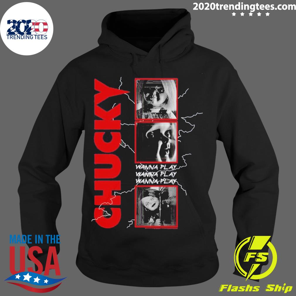 Official chucky Tv Series Wanna Play - Adult & Kids T-Shirts, Sweatshirts & Hoodies apparel design preview 2