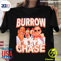 Official cincinnati Bengals Burrow Chase 2023 - Adult & Kids T-Shirts, Sweatshirts & Hoodies apparel design preview 1