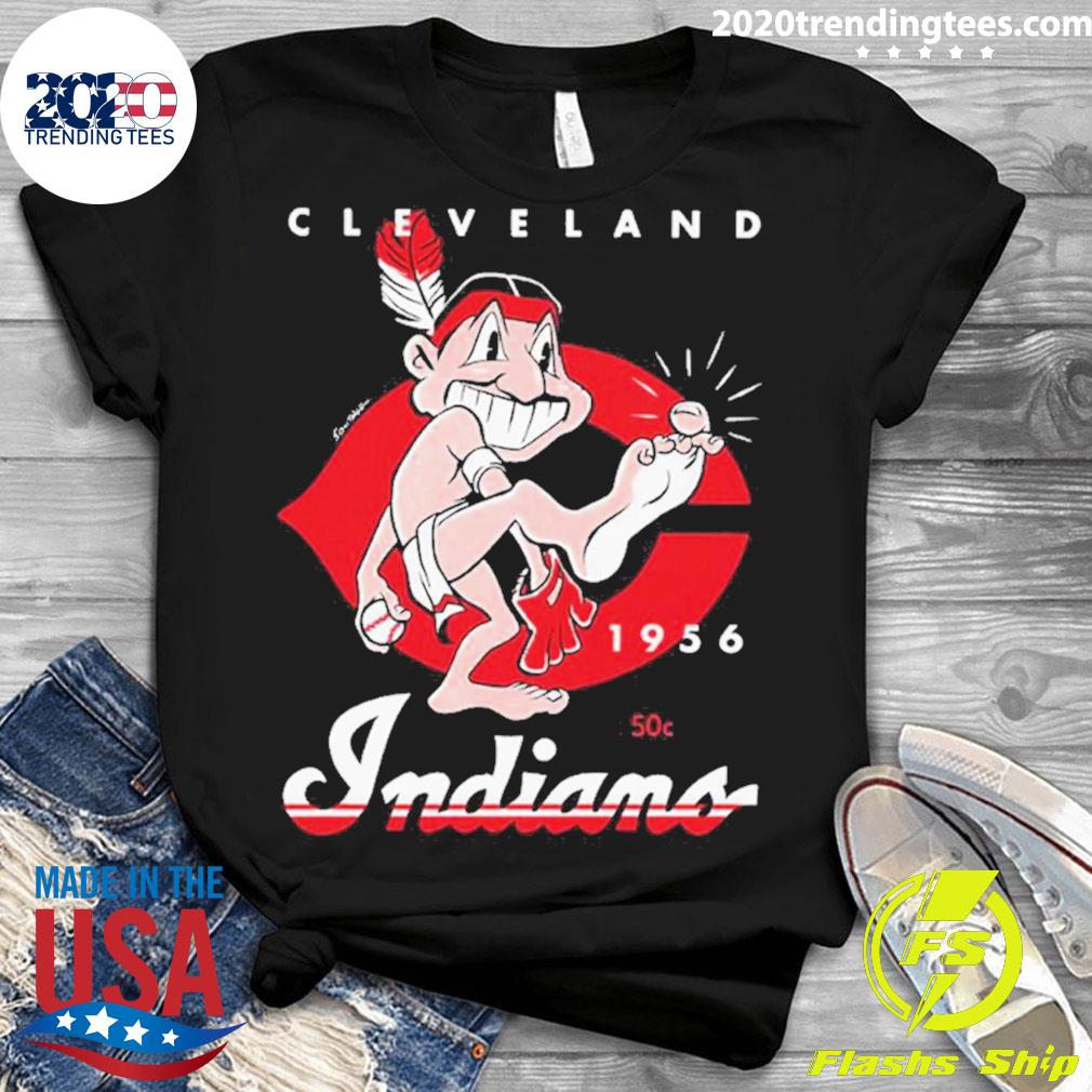 Official cleveland Indians 1956 - Adult & Kids T-Shirts, Sweatshirts & Hoodies apparel design preview 3